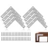 KAPSING Pack of 8 Flat Angle, 90 Degree L Flat