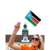 25 Packs Small South Sudan Flags on Handheld Stick，Miniature South