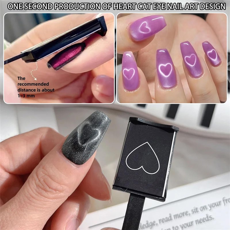 HYWWPFLAY Cat Eye Nail Magnet Tool - 4 PCS Rabbit,