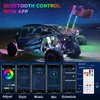 2PCS 3FT Whip Lights with Spring Base, Spiral RGB LED