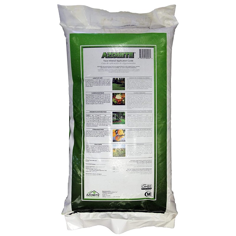 Azomite Organic Fertilizer - OMRI Certified - Granulated Natural Trace