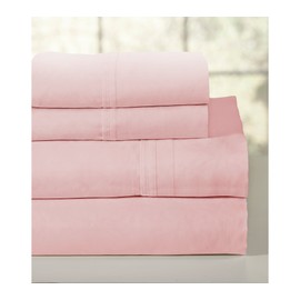 Lullaby Bedding 200 Thread Count Combed Cotton Sheet Set Queen, Rose