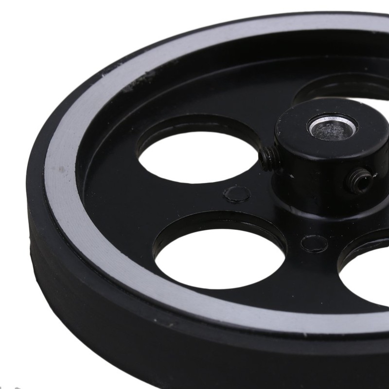 CNBTR 300mmx6mm Aluminum Industrial Encoder Wheel Meter Wheel for Rotary