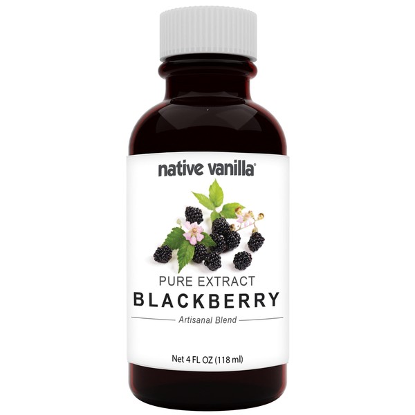 Native Vanilla - Pure Blackberry Extract - 4 Fl Oz