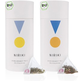 Storchennest Set: BIO Stochennest Tee 1 & 2 – je 30 Teebeutel – bewährte Zykluskräuter – traditionelle Rezeptur – in Deutschland hergestellt