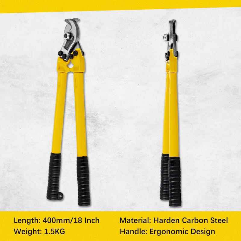 AUPREX 18 Inch Heavy Duty Cable Cutter with Long Handle,