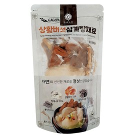 GAGOPA Korean Chicken stew Samgyetang Herb Kit Korean Healthy food Chicken Soup Ingredients Korean Soup Kits Deep/RIch Taste Easy cooking (90g, Meshima mushroom Samgyetang)
