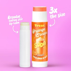 TREAT© JUMBO TINTED LIP BALM (SHIMMERING CREAM SODA WITH AN ORANGE TWIST)