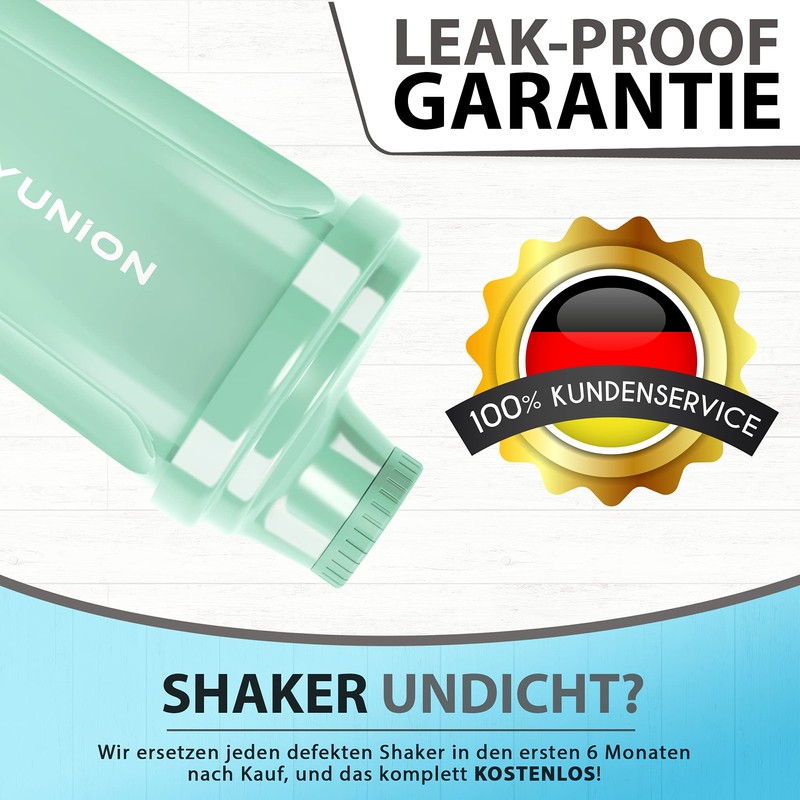 "Heaven" Protein Shaker 500 ml Leak-Proof, BPA Free, with Strainer