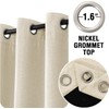 H.VERSAILTEX 90% Blackout Linen Curtains 84 Inches Long for Bedroom/Living
