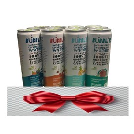 Bubblr Antioxidant Sparkling Water, Triple Berry Breezr, Wild Cherry Chillr, Tropical Dreamr, Watermelon Lime Smashr, Gift Variety Pack, 12 Fl Oz (Pack of 24)