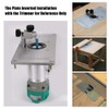 Aluminium Router Table Insert Plate with 4 Rings and Screws