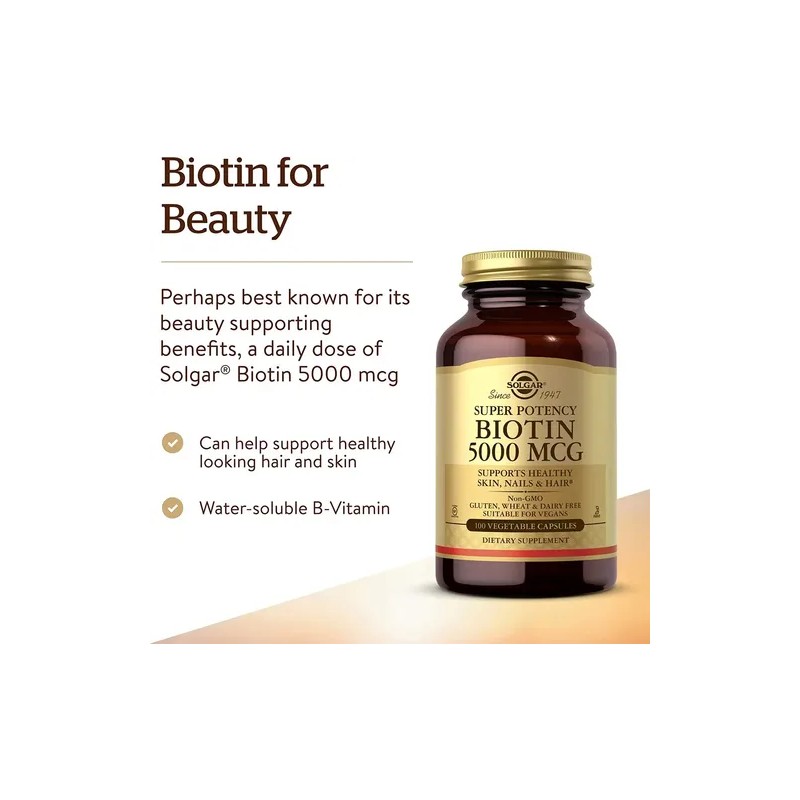 Solgar Biotina 5000mcg 100caps Neutro