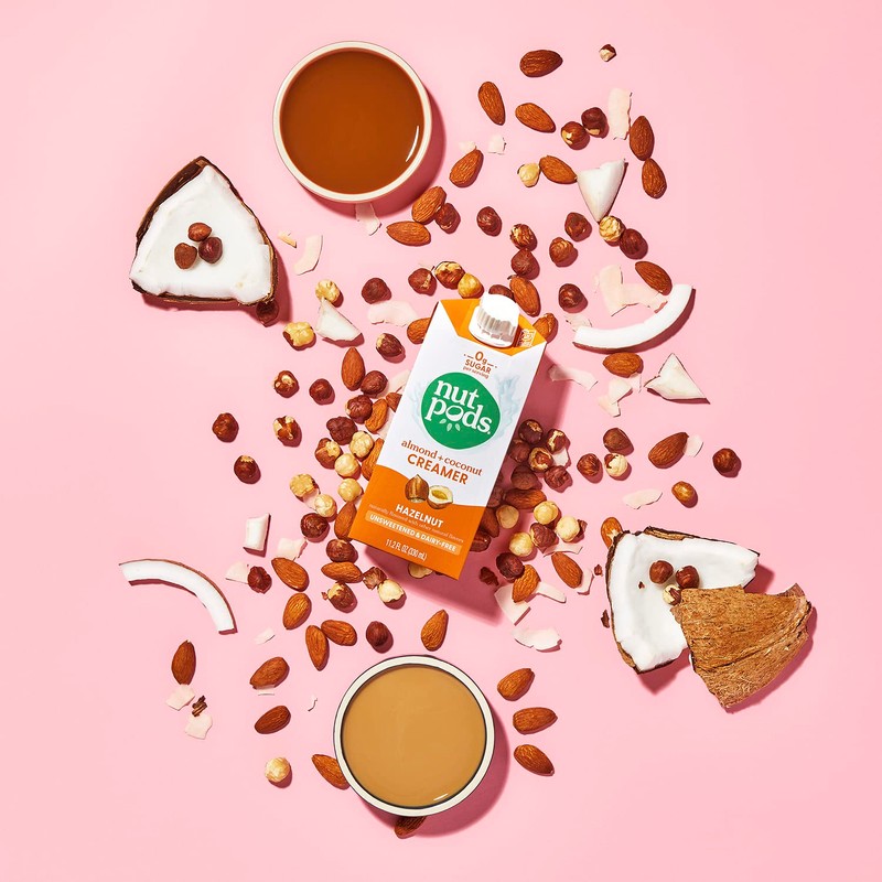 nutpods Hazelnut Creamer - Unsweetened Non Dairy Creamer Made from