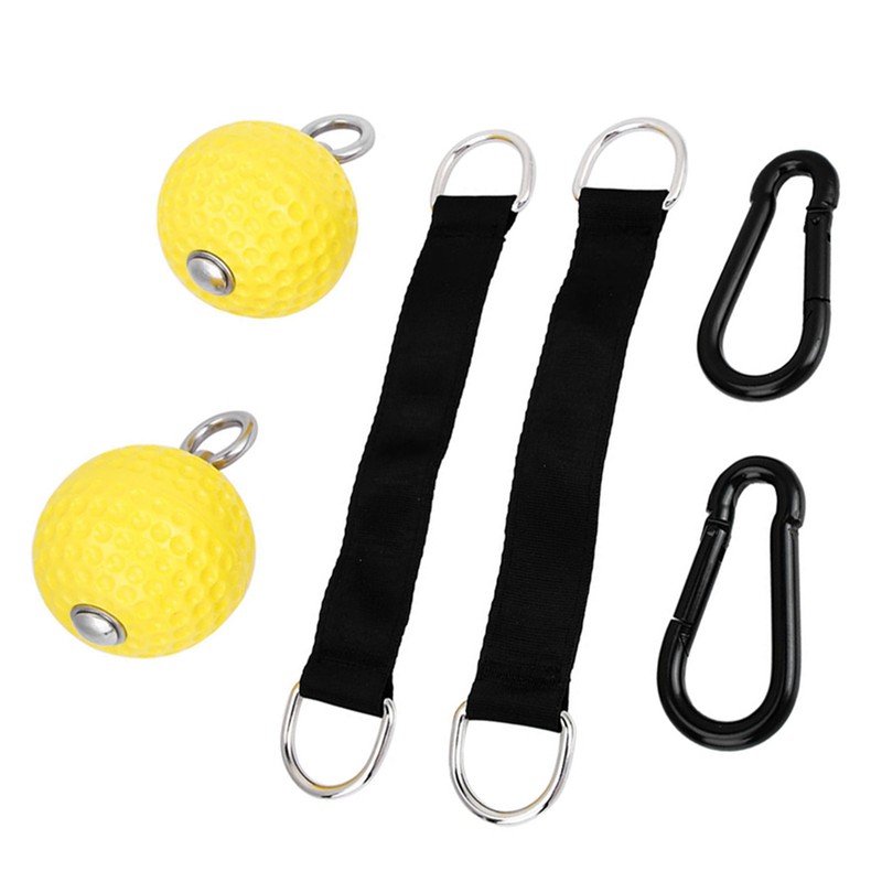 Yellow Pull Up Arm Strength Training Hanging Ball Gym Exercise