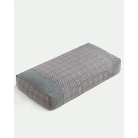 EDMILE Buckwheat Pillow for Sleeping, Adjustable Cooling Neck Pillows for Back Side Sleepers, Buckwheat Hulls Pillow Cervical Support with Washable Cover, 20x10 Inch, Grey