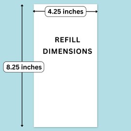 RICCO BELLO Floral Weekly To Do Undated Calendar Travelers Journal Refill, 8.25 x 4.25 inches (Set of 3)