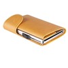 C-secure Card Holder in Mustard Brown Italian Leather RFID NFC