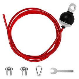 Topfinder Gym Cable, Fitness Steel Cable Machine Pulley System Home Gym Replacement Pulley Cable (Adjustable 4m)