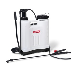 Oregon Backpack Pressure Garden Chemical/Weed Killer Sprayer with Lance and 4 Adjustable Spray Nozzles, 16 litres, Knapsack Wearable Gardening Accessories