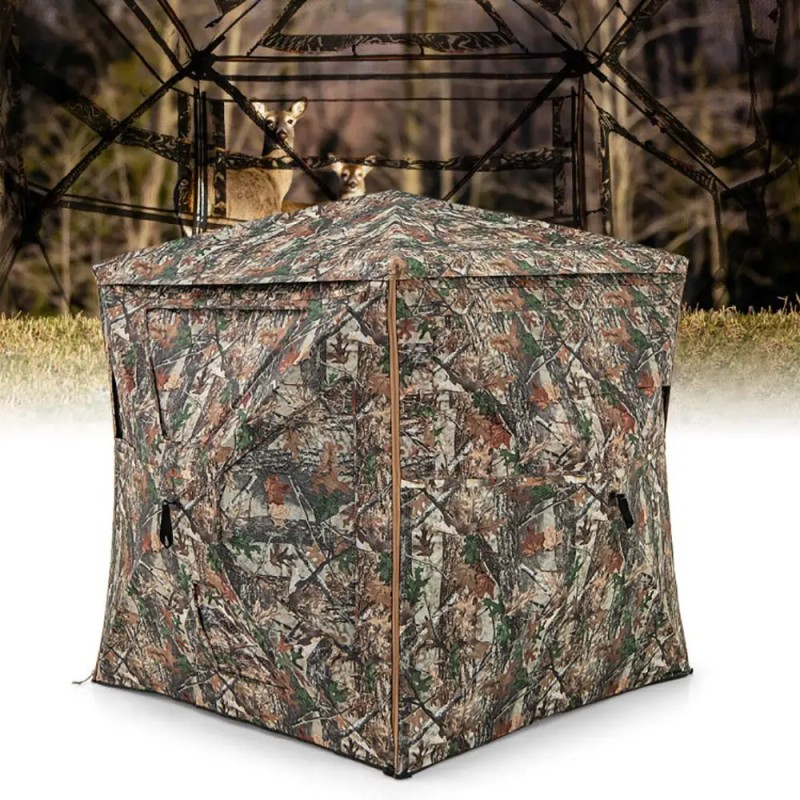 5-in-1 Detachable Hunting Blind for 2-3 People with Skylight Premium