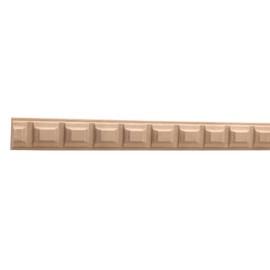 5022-4WHW Unfinished White Hardwood Dentil Trim Moulding