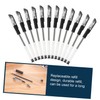 12pcs 0.5mm Fine Point Gel Ink Rollerball Pens, Black, Smooth