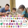 Teenzee 210Pcs Mini Resin Animals Variety Tiny Animals Figures Miniature
