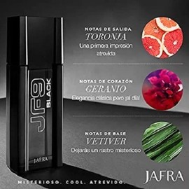 Jafra Jf9 Black Set Especial Jafra Con Desodorante Y Afther Shave