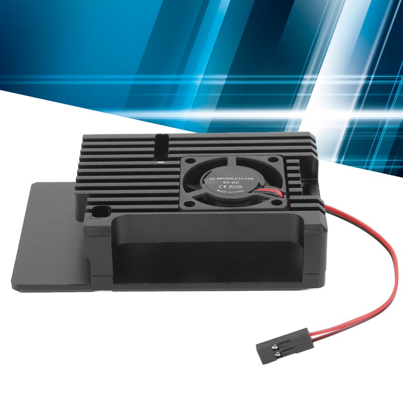 Single Fan Heat Sink CNC Protective Cover for Raspberry Pi