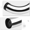 (2Pcs) 3 Inch Chrome Stainless Round Nerf Step Bars Side