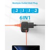 Multi Plug Outlet Extender, Surge Protector Wall Plug Splitter with