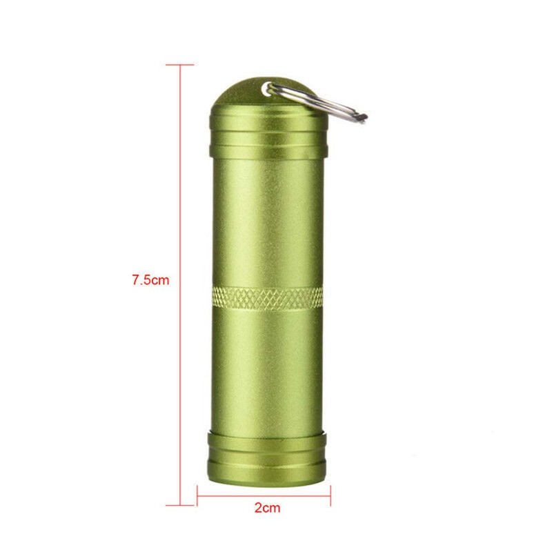 Pill Box Key Ring 3 Colours Mini Capsule Pill Box