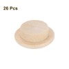 QUARKZMAN Pack of 26 Wooden Button Plugs, 12 mm /