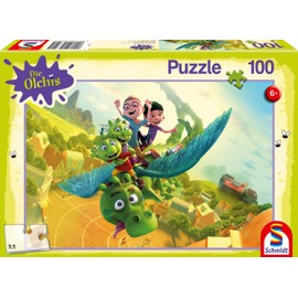 Schmidt Spiele 56390 Olchis, Auf nach Schmuddelfing, 100 Pieces, Children's Puzzle, Multi-Coloured