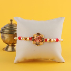 Rudraksha Rakhi for Brother Thread for Men/Boy Raksha Bandhan Rakhi Rakshabandhan Raki Rakhee Bracelet - 035