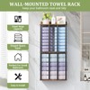 Large Capacity Three-layer Widened Towel Racks for Bathroom Wall Mounted,