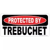 StickerSector REFLECTIVE PROTECTED BY TREBUCHET Sticker FS360-REF