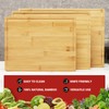 Bamboo Cutting Board Set of 3, Wooden Chopping Board Set