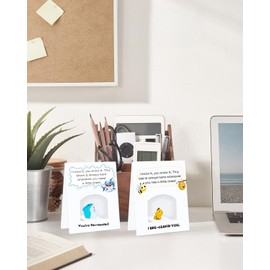 Employee Appreciation Gifts Bulk - Unique Staff Thank You Gifts with Tiny Resin Animals & Stands - Motivation for Coworkers,Students, Teachers, Paraprofessionals, Principals, and Doctors