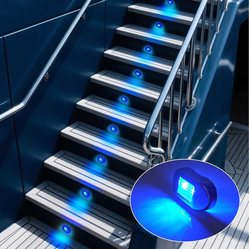 THALASSA RV Step Light Boat Courtesy Lights, DC12V 0.4W Blue