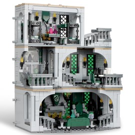 Vziimo Common Room and Dorm Building Set, MOC Slthrin House Model Kit from The Movie, Collectible Idea Hary Gift for Kids Adults 12+ (1388pcs)