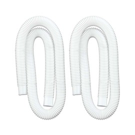 PIT66 2pcs Pool Hose 1-1/4 inch Accessory Hose Above Ground Pool Pump Compatible with Intex pump models 330 GPH, 530 GPH, and 1,000 GPH, 59" Length /1.25"inside diameter
