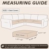 Arfntevss Velvet Sectional Couch Covers L Shape 5 Seat Couch