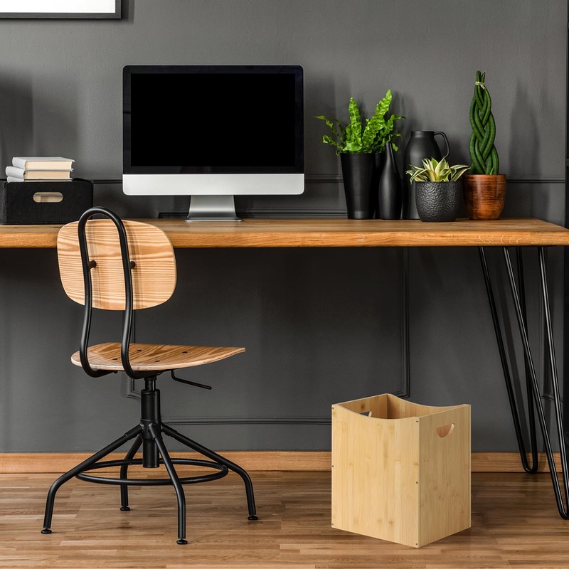 MOOACE Small Wastebaskets, 5 Gallon Trash Can with Handles, Rectangular