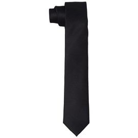 DonDon Mens Handmade Silk Look Ties 6cm, black