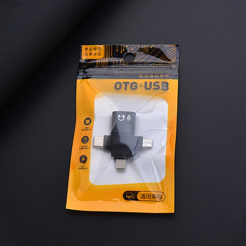 TRkin OTG変換アダプタ3 IN 1 5 Gbps高速データ転送Type C、USB-Micro B to USB-A