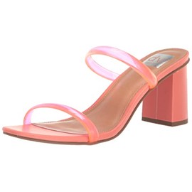 DV Dolce Vita Womens Halsty Heeled Sandal, Tangerine, 9.5 US