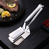 Stainless Steel Spatula Tongs Steak Clamps, for Steak, Fish, Chicken
