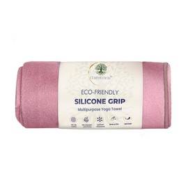 Non Slip Hot Yoga Mat Towel for Yoga | Silicone Grip with Quick Drying Super Absorbent Technology | Multi-Purpose Performance Yoga Towel Mat Measures 26.5" X 72" | Ideal for All Workouts